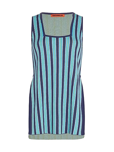 Leet Striped Knit Tank