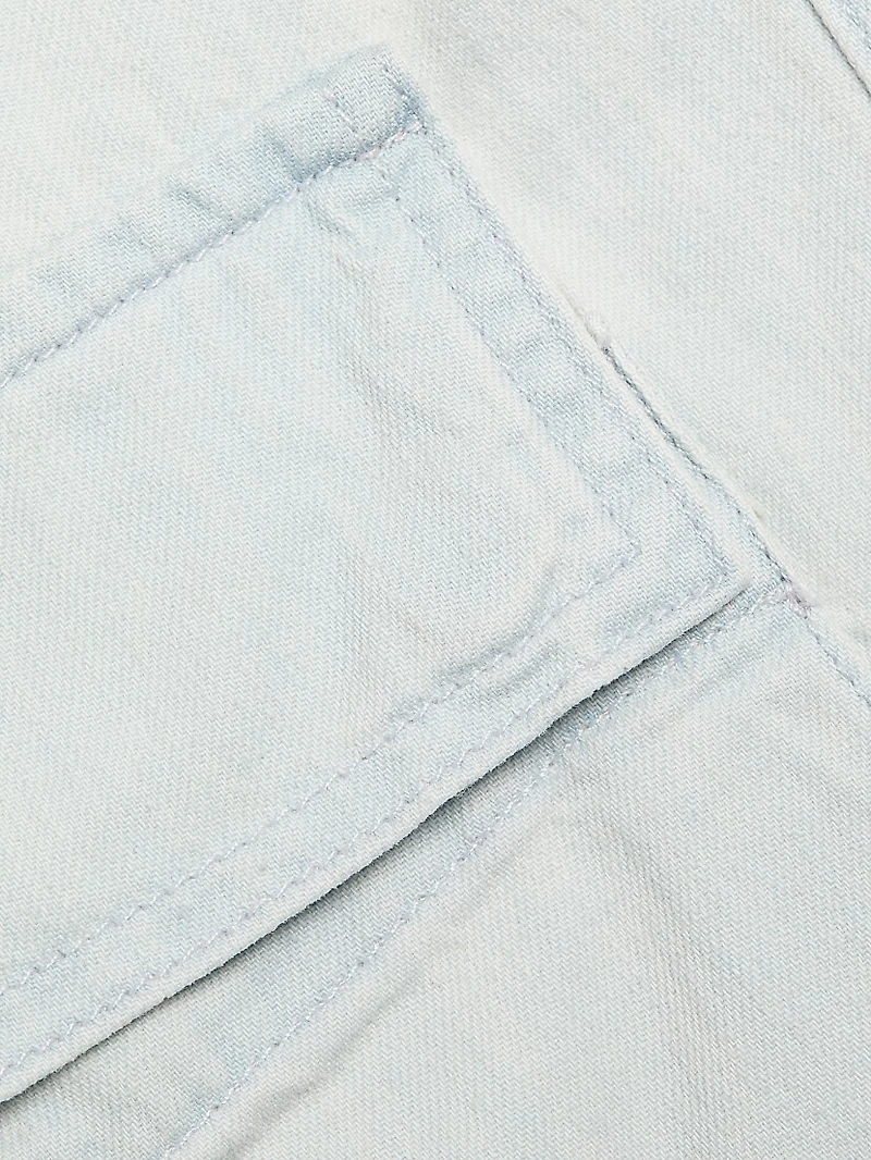 Cotton Wide-Leg Cargo Pants