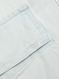 Cotton Wide-Leg Cargo Pants