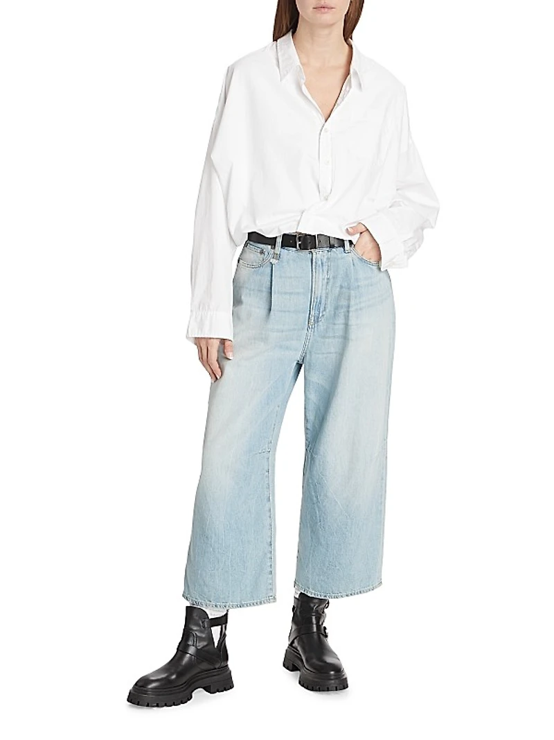 Crop Wide-Leg Jeans