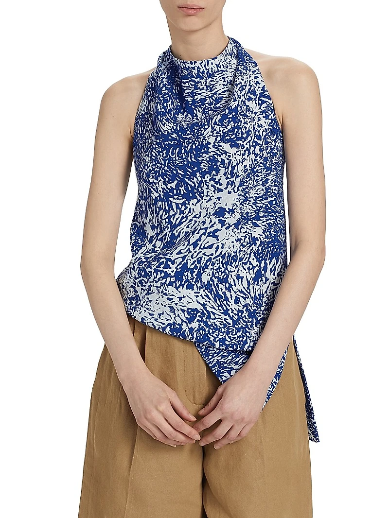 Theda Printed Halter Top