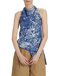 Theda Printed Halter Top