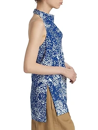 Theda Printed Halter Top