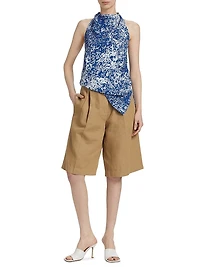 Theda Printed Halter Top