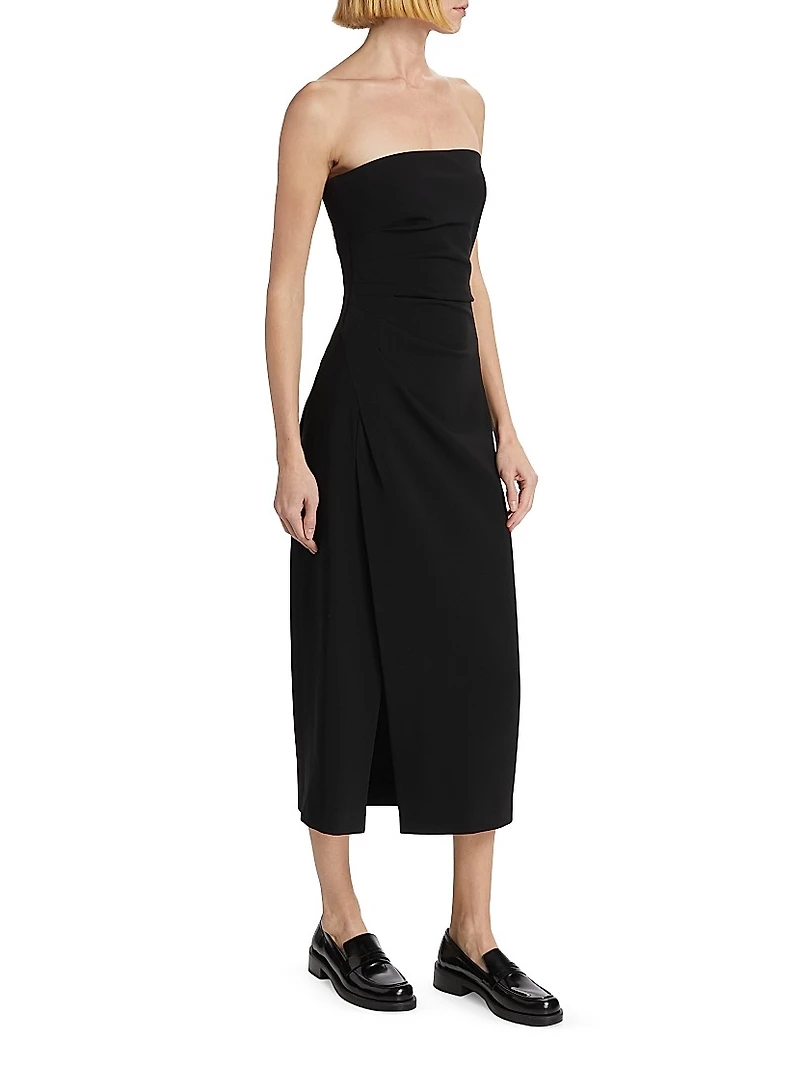 Shira Strapless Midi-Dress