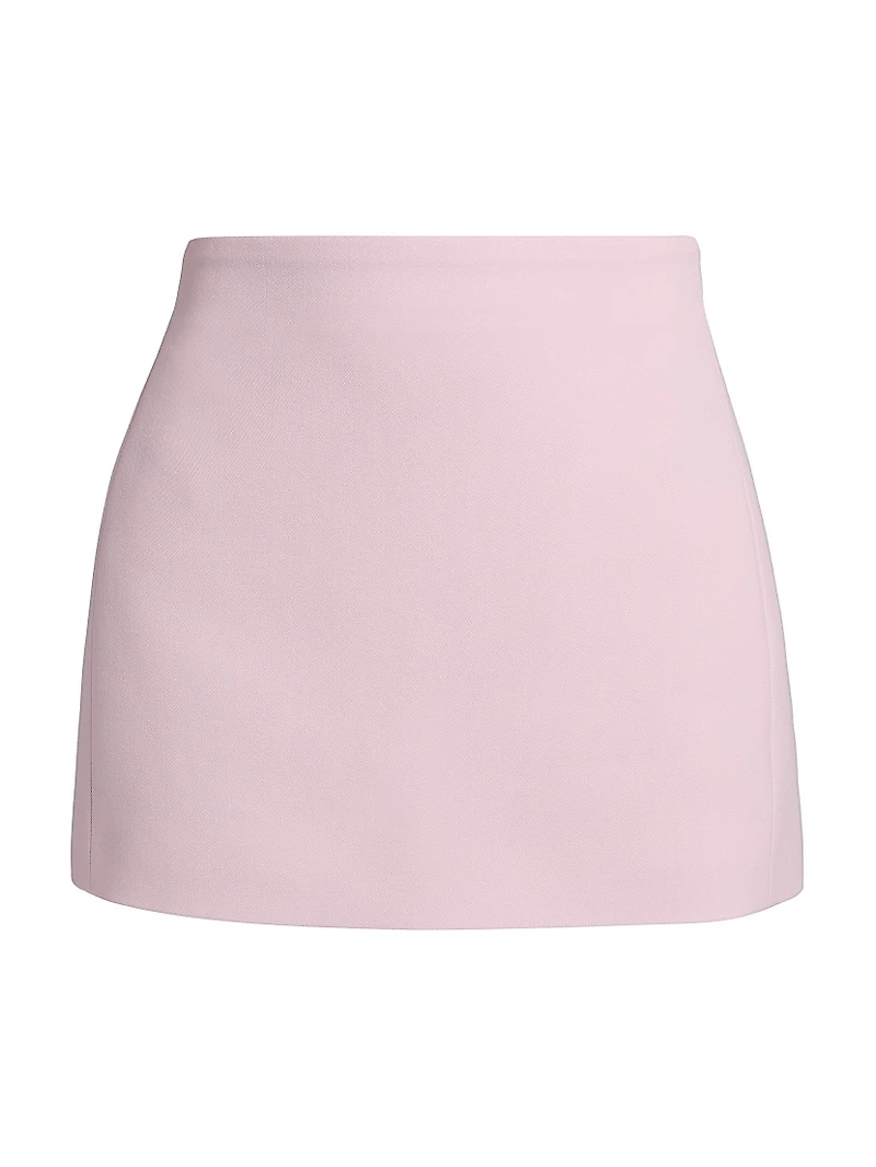 Column Wool Miniskirt