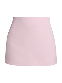 Column Wool Miniskirt