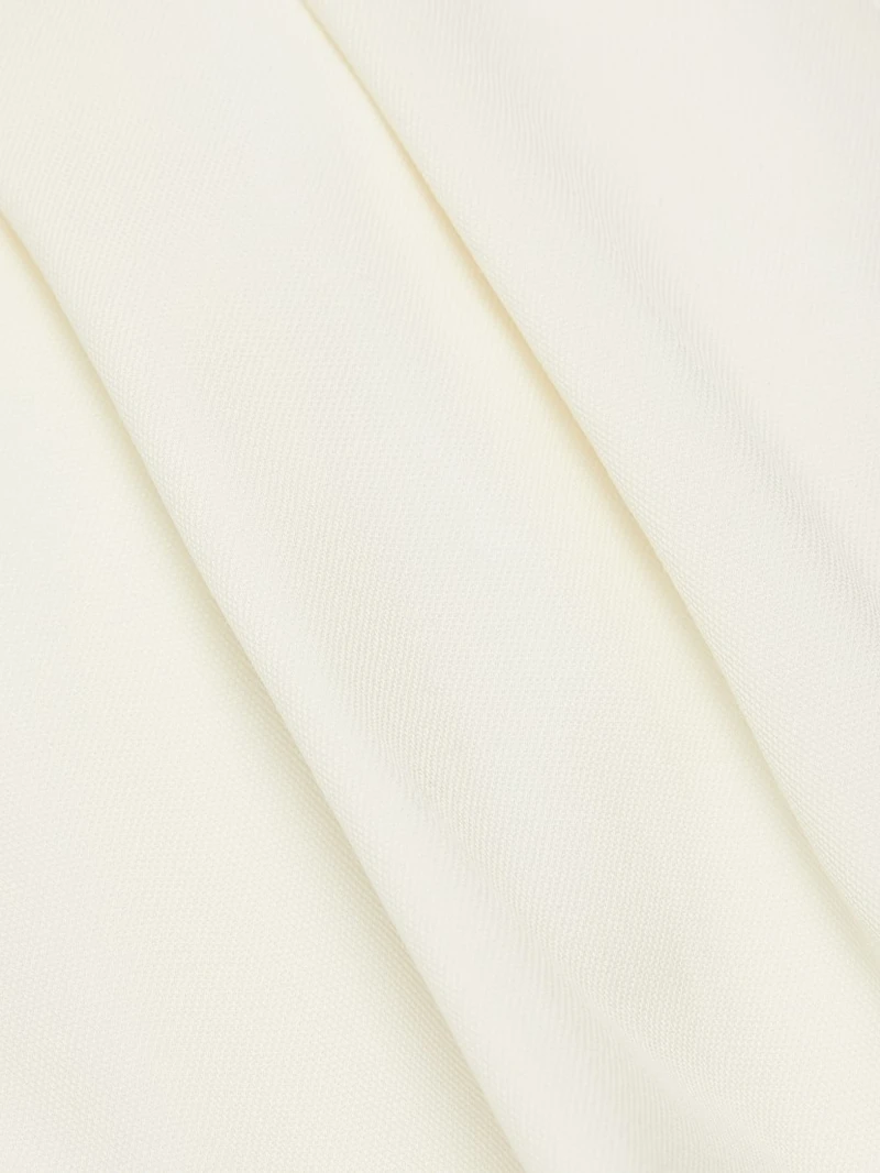 Pleated Wool Low-Rise Trousers