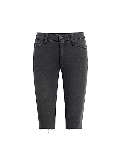 Amelia Denim Mid-Rise Bermuda Shorts