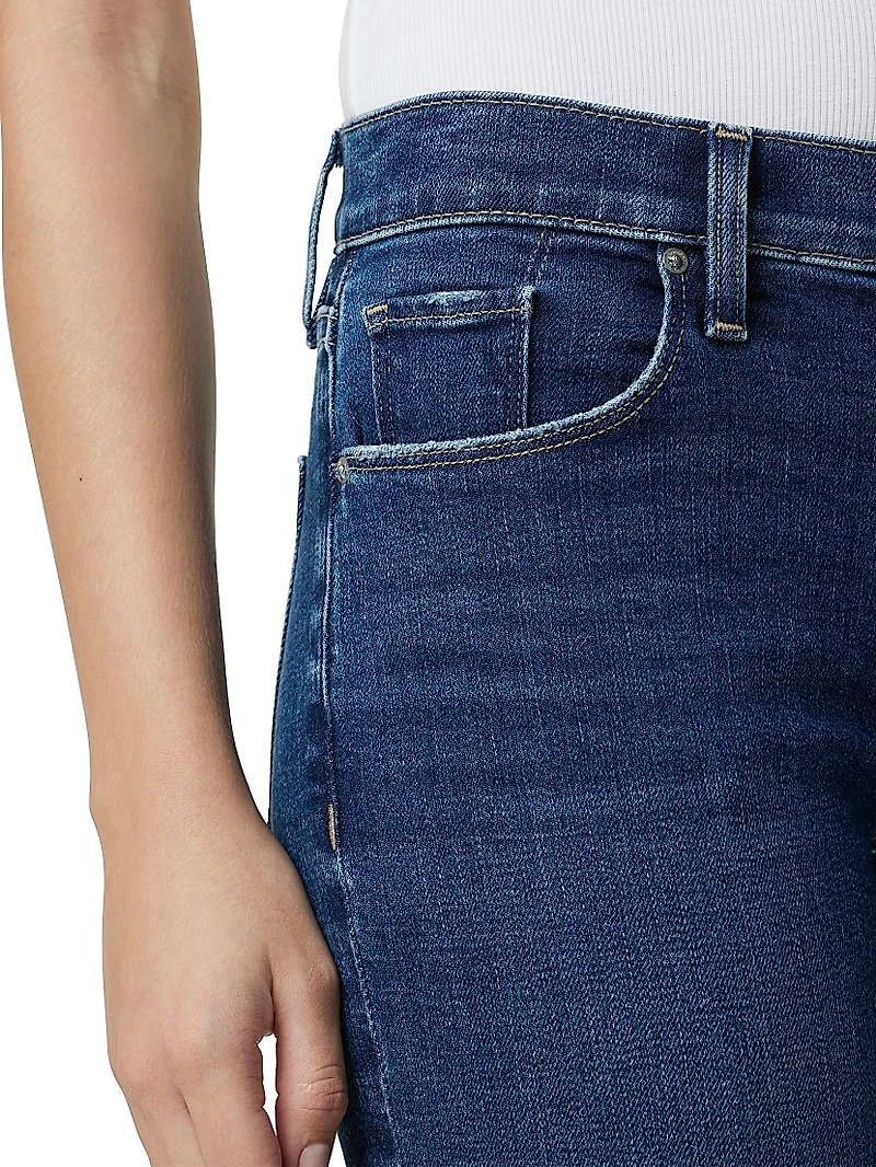 Nico Mid-Rise Barefoot Boot-Cut Jeans