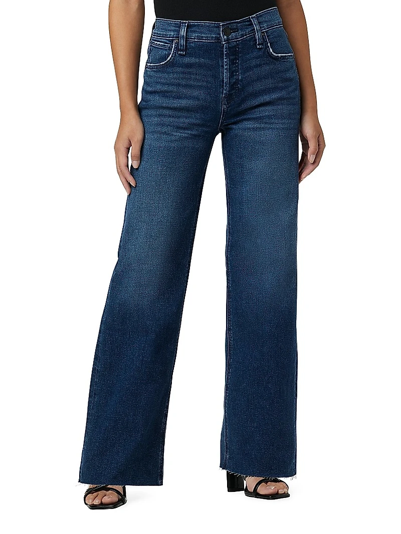 Petite Rosie High-Rise Wide-Leg Jeans