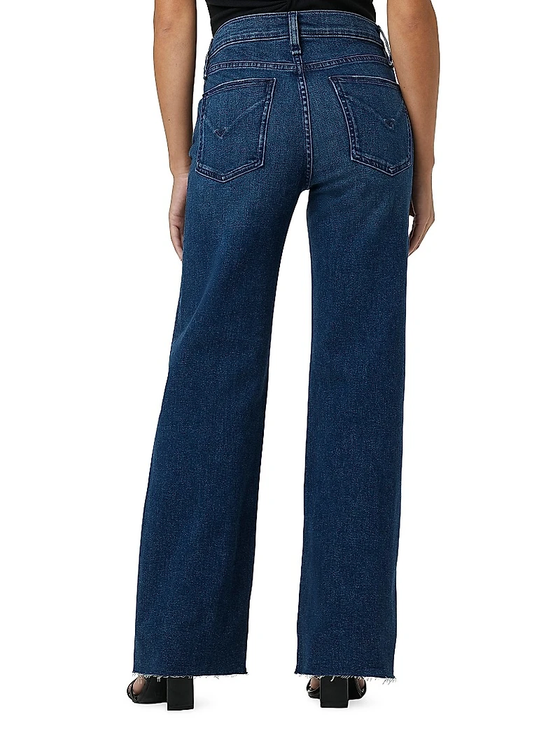 Petite Rosie High-Rise Wide-Leg Jeans