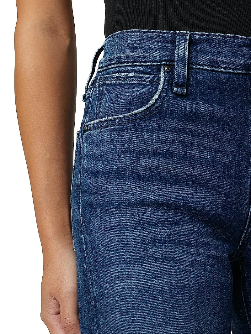 Petite Rosie High-Rise Wide-Leg Jeans