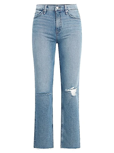 Remi High-Rise Straight Ankle Jeans