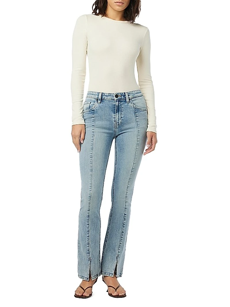 Barbara High-Rise Vent Baby Bootcut Jeans