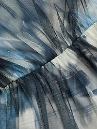 Marni Strapless Tulle Midi-Dress