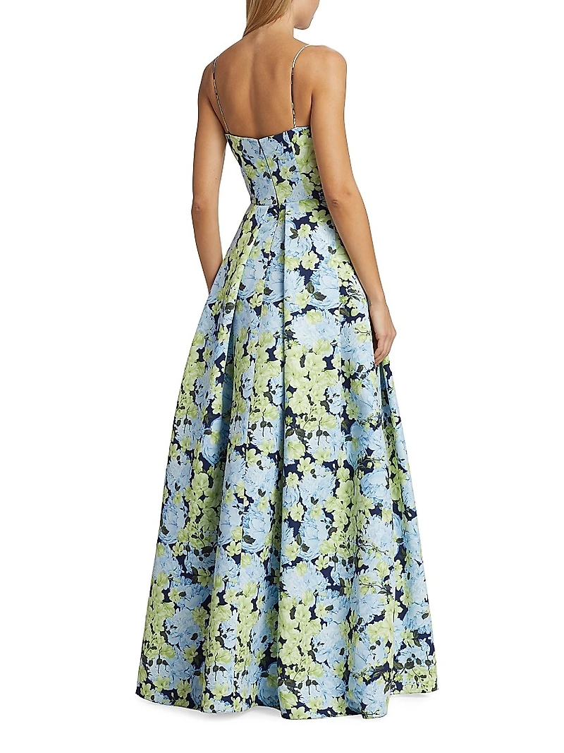 Beau Floral Faille Ballgown