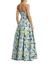 Beau Floral Faille Ballgown