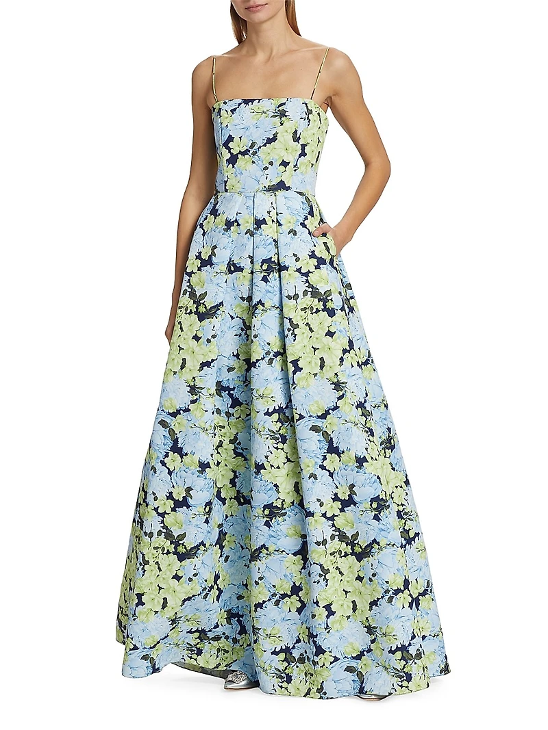 Beau Floral Faille Ballgown