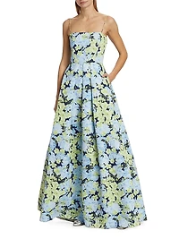 Beau Floral Faille Ballgown
