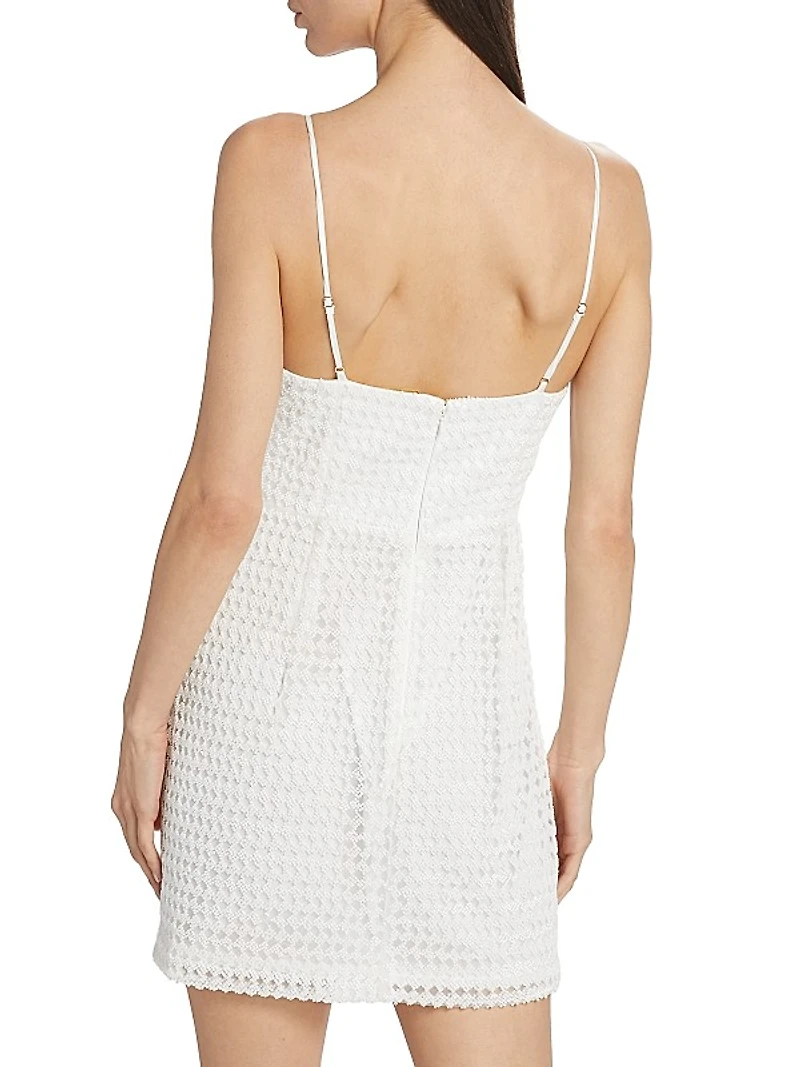 Ayala Beaded Sweetheart Minidress