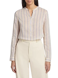 Striped Cotton-Blend Shirt