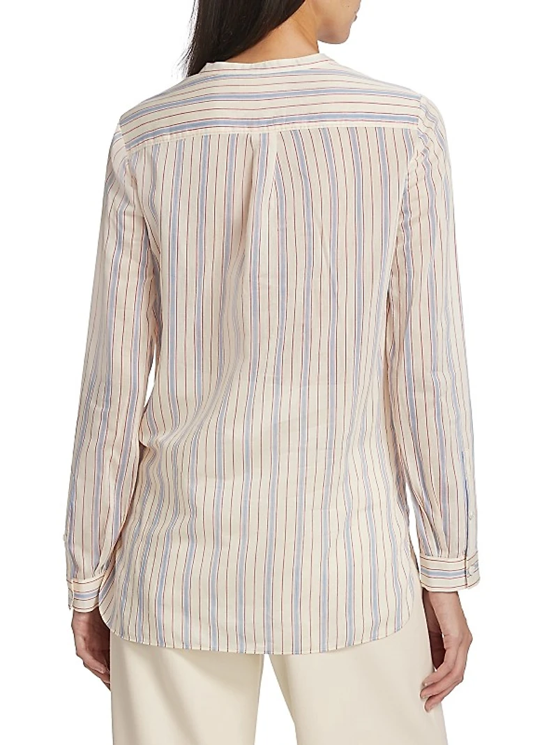 Striped Cotton-Blend Shirt