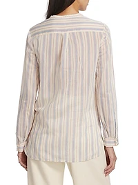 Striped Cotton-Blend Shirt