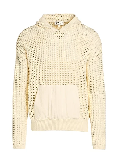 Eyob Cotton Open-Knit Hoodie