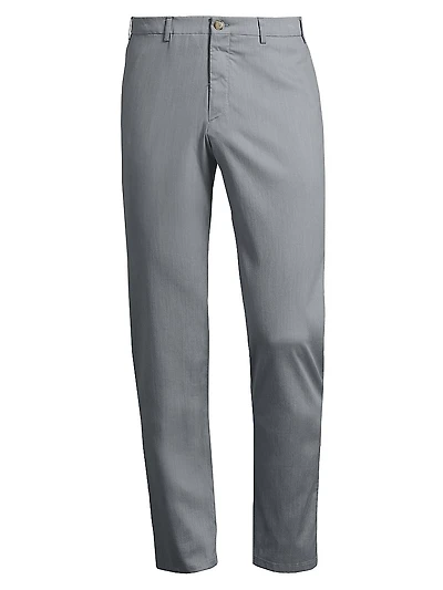 Stretch Flat-Front Trousers