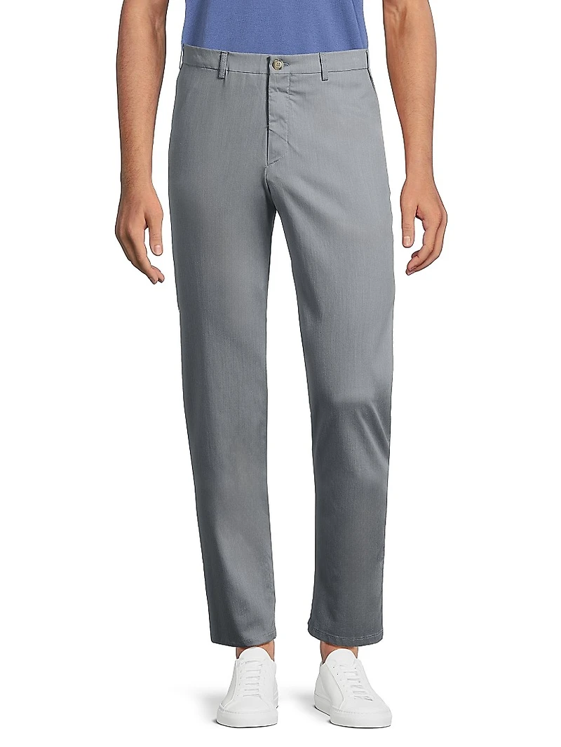 Stretch Flat-Front Trousers