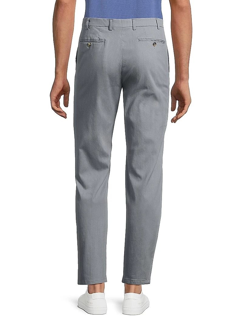 Stretch Flat-Front Trousers