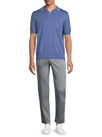 Stretch Flat-Front Trousers