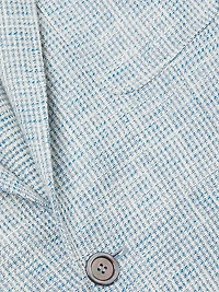 Kei Houndstooth Cotton & Linen-Blend Two-Button Sport Coat