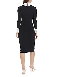 Ferflo Bic Collared Cocktail Dress