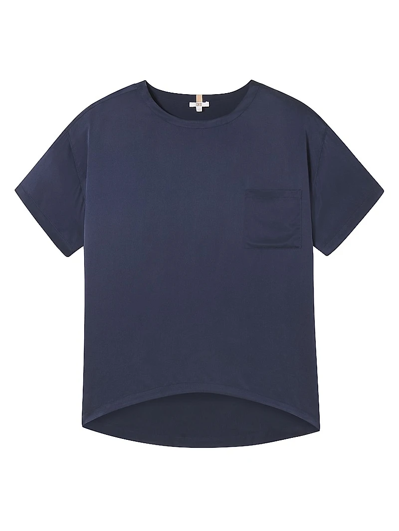 Washable Silk Oversized T-Shirt