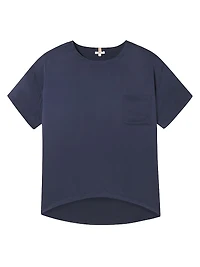 Washable Silk Oversized T-Shirt