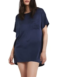 Washable Silk Oversized T-Shirt