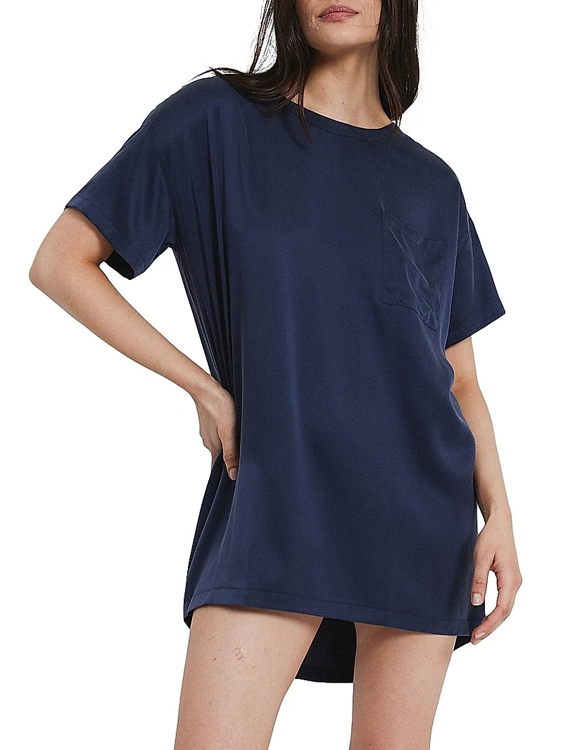 Washable Silk Oversized T-Shirt