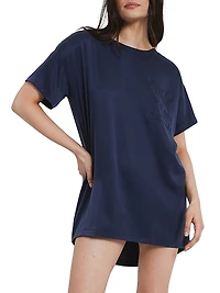 Washable Silk Oversized T-Shirt