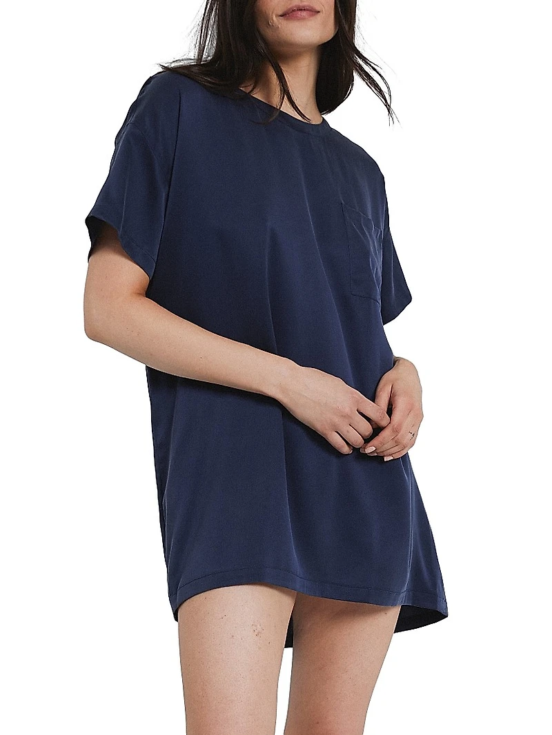 Washable Silk Oversized T-Shirt