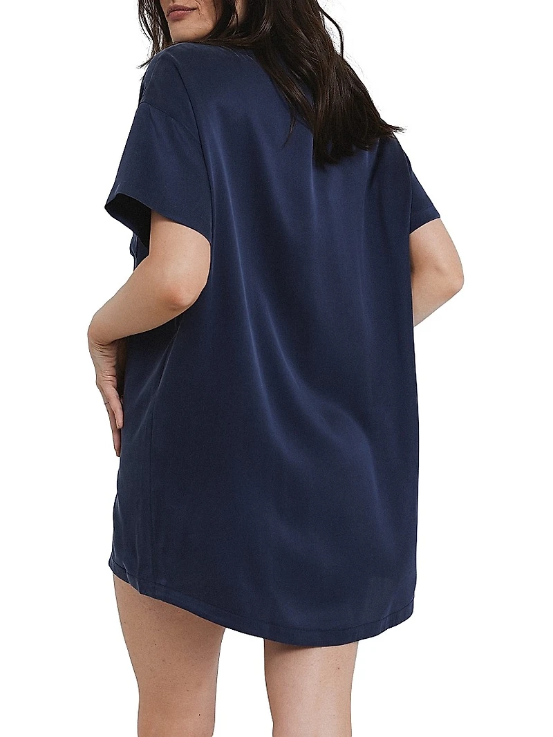 Washable Silk Oversized T-Shirt