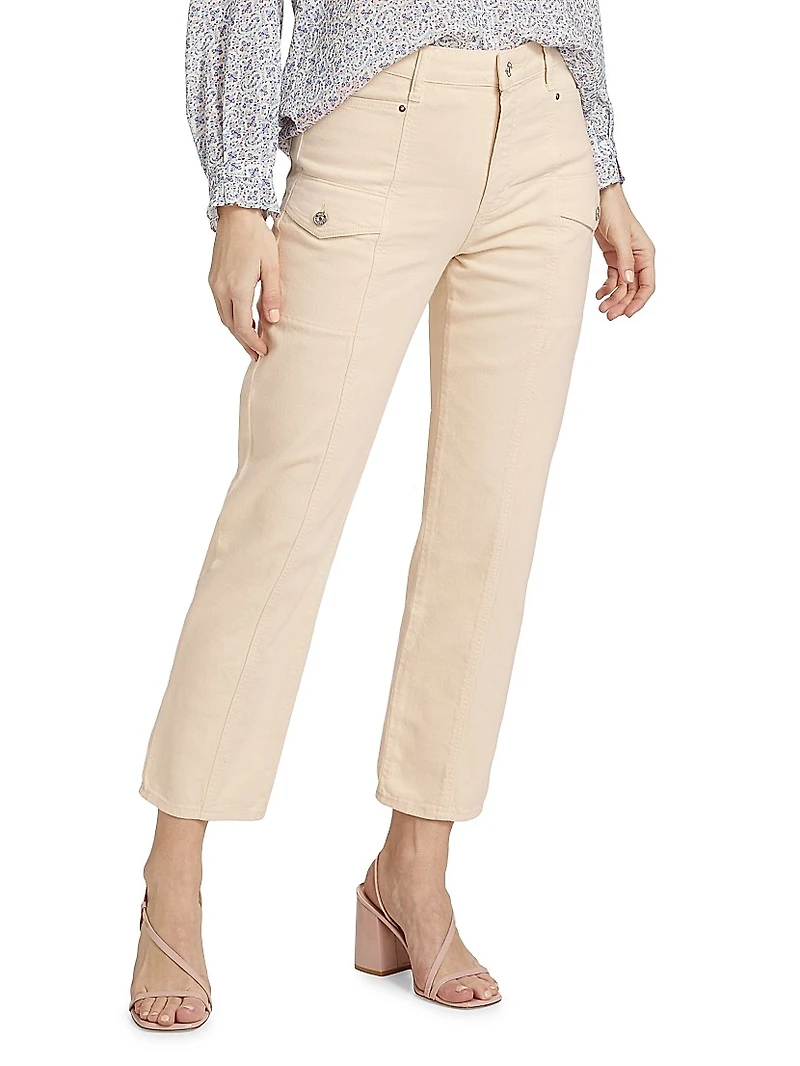 Alexis Stretch-Cotton Crop Pants