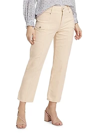 Alexis Stretch-Cotton Crop Pants