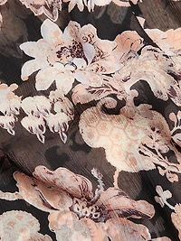 Kirstie Floral Silk Tieneck Blouse