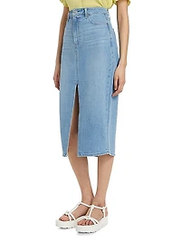 Angela Denim Midi-Skirt