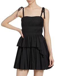 Bailey Tiered Cotton Minidress