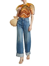 The Genevieve High-Rise Wide-Leg Jeans