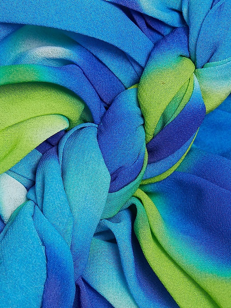 Brand Twist Bodice Midi-Dress