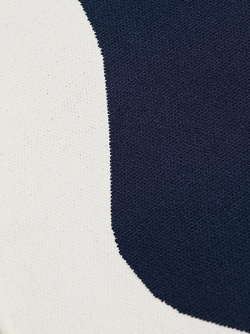 Dean Knit Scallop-Hem Miniskirt